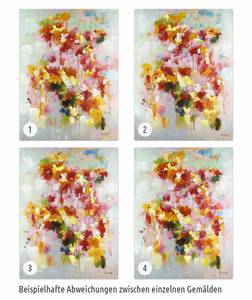 Tableau Explosion de sentiments Bois massif - Textile - 80 x 120 x 4 cm