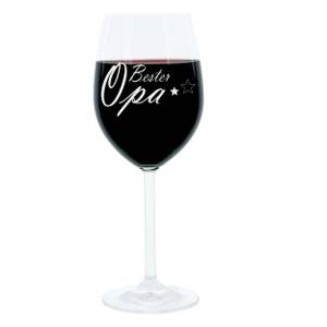 Gravur-Weinglas Bester Opa Glas - 9 x 23 x 9 cm