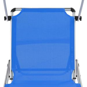 Chaise longue Bleu - Métal - 58 x 105 x 186 cm