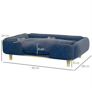 Hundesofa D04-261V00DB Blau - Textil - 66 x 24 x 96 cm