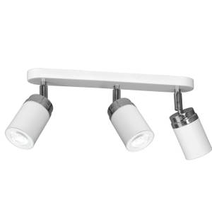 Rail Plafond EVIE Gris métallisé - Argenté / Gris - Gris argenté - Blanc - Profondeur : 35 cm