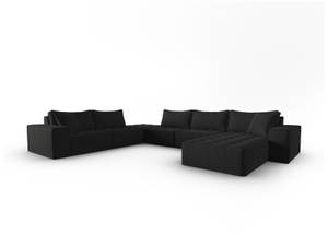 modulares U-Formsofa MIKE 8 Sitzplätze Schwarz