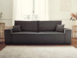 3-Sitzer Sofa DELLIA Dunkelgrau