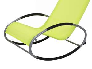 Chaise longue CAMPO Noir - Vert - Citron vert - Argenté