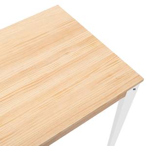 Table Mange debout Lunds 80X80 BL-NA Blanc - Bois massif - Bois/Imitation - 80 x 110 x 80 cm