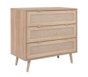 Schubkastenkommode Bao 2 Braun - Holzwerkstoff - 80 x 80 x 40 cm