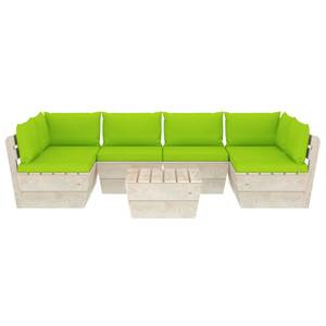 Garten-Lounge-Set (7-teilig) 3016490-17 Grün - Hellgrün