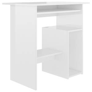 Bureau Blanc - Bois manufacturé - Bois massif - 80 x 74 x 80 cm