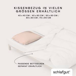 Kissenbezug Woven Satin Hellrosa - 70 x 4 x 90 cm