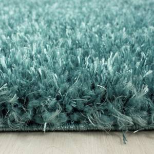 Tapis shaggy UNI A ⌀80 bleu Bleu - 80 x 80 cm