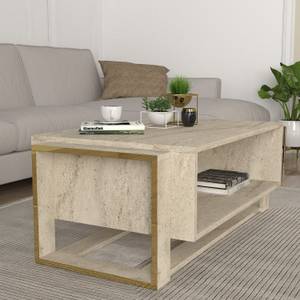 Couchtisch Granit Optik Beige - Holzwerkstoff - 107 x 41 x 60 cm