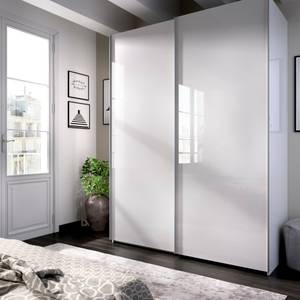 Armoire Nuptse Blanc Blanc - Bois manufacturé - 150 x 204 x 65 cm