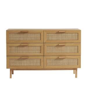 Commode June Marron - En partie en bois massif - 130 x 85 x 40 cm