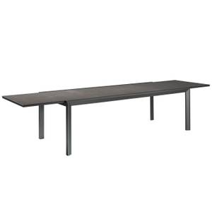 Table de jardin à rallonge Lippi Gris - Largeur : 270 cm