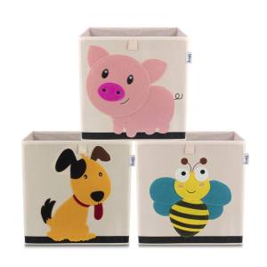 Lifeney Aufbewahrungsboxen 3er Set Kunststoff - 1 x 2 x 2 cm