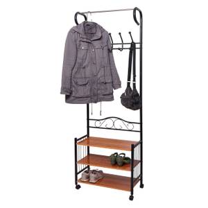 Metall-Garderobe Victoria Schwarz - Metall - 65 x 186 x 34 cm