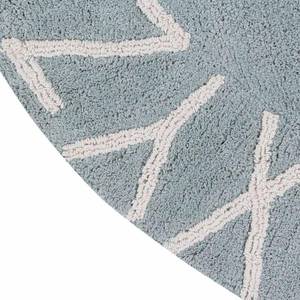 Tapis 6202 Bleu - Fibres naturelles - Textile - 150 x 2 x 150 cm