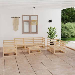 Garten-Lounge-Set Braun - Massivholz - Holzart/Dekor - 70 x 30 x 70 cm