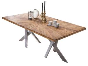 Esstisch 15713-40 Braun - Massivholz - Holzart/Dekor - 220 x 77 x 100 cm