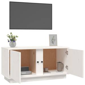 TV-Schrank D543 Weiß - Massivholz - 35 x 41 x 80 cm