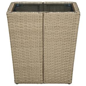 Beistelltisch 3005009-2 Braun - Kunststoff - Polyrattan - 42 x 44 x 42 cm