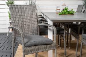 Gartenmöbel-Set Albany (9-teilig) Grau - Rattan - 90 x 75 x 160 cm