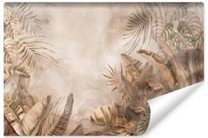 Fototapete tropische Blätter Retro Stil 315 x 210 x 210 cm