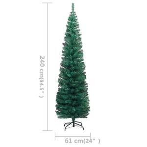 künstlicher Weihnachtsbaum 3009448-1 Braun - Gold - Grün - Metall - Kunststoff - 61 x 240 x 61 cm