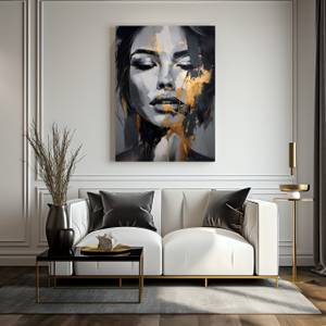 Tableau Déco Visage De Femme Abstraction 70 x 100 x 100 cm