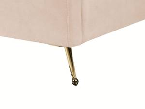 Doppelbett MIRIBEL Beige - Gold - Breite: 187 cm