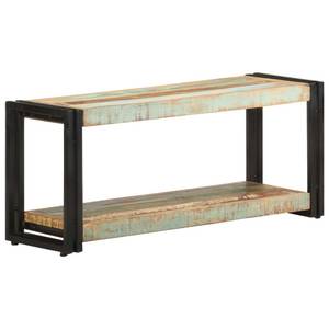 Meuble tv 3004707-1 Noir - Métal - Bois massif - 90 x 40 x 30 cm