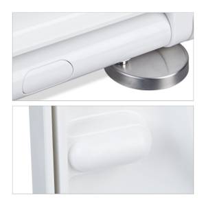 Toilettendeckel mit Absenkautomatik Weiß - Metall - Kunststoff - 38 x 5 x 46 cm