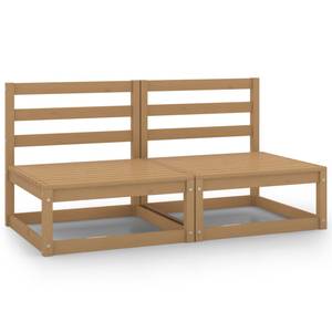 Mittelsofa (2er Set) 3007913-8 Braun - Massivholz - Holzart/Dekor - 70 x 67 x 70 cm