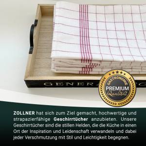 Geschirrtücher 00000005 10er-Set Rot - Textil - 50 x 1 x 70 cm