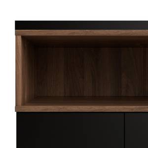 Schrank Rosa Schwarz - Holz teilmassiv - 176 x 90 x 48 cm