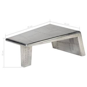 Couchtisch 246362 Silber - Metall - 55 x 35 x 95 cm