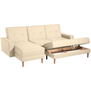 Just Cool Funktionssofa mit Hocker Beige