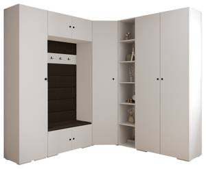 Garderobe Inova 2 Z2 Schwarz - Braun - Weiß - Schwarz