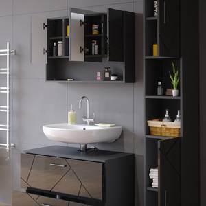 Mobilier de salle de bains Irma Anthracite - Anthracite brillant