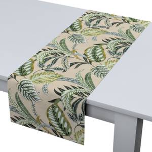 TISCHLÄUFER Tropical I Grün - Textil - 40 x 1 x 130 cm