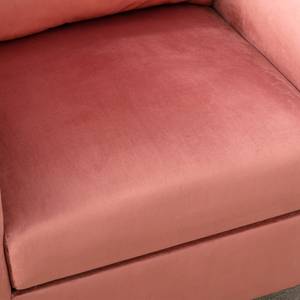 Ohrensessel VELV Pink - Metall - Massivholz - Textil - 74 x 88 x 72 cm