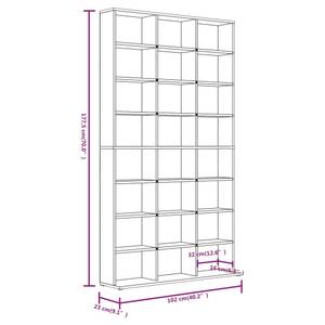 CD-Schrank 3002090 Braun - Eiche Dunkel - 23 x 178 cm