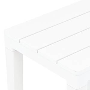 Banc de jardin Blanc - Matière plastique - 60 x 45 x 60 cm