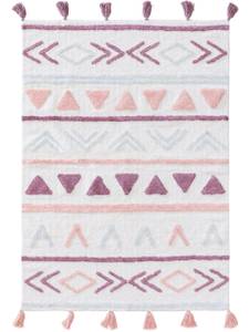 Tapis lavables pour enfants Levi Rose clair - 80 x 120 cm