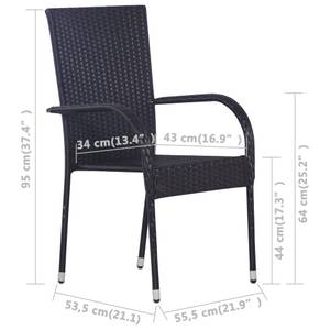 Chaise de salle à manger Noir