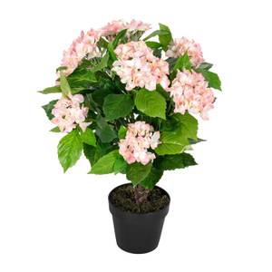 Kunstpflanze Hortensie im Topf 70 cm Pink