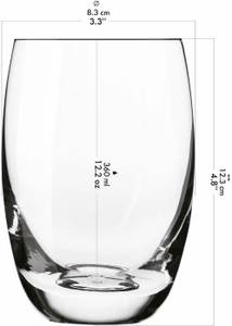 Krosno Elite Trinkgläser Glas - 9 x 13 x 9 cm