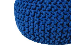 Pouf CONRAD Bleu - Bleu marine - 40 x 25 x 40 cm