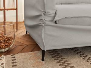 Canapé fixe (3 places)- ADRIANN Gris - Textile - 210 x 86 x 100 cm