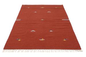 Kelim Modern - 180x120cm Rot - Naturfaser - 120 x 1 x 180 cm